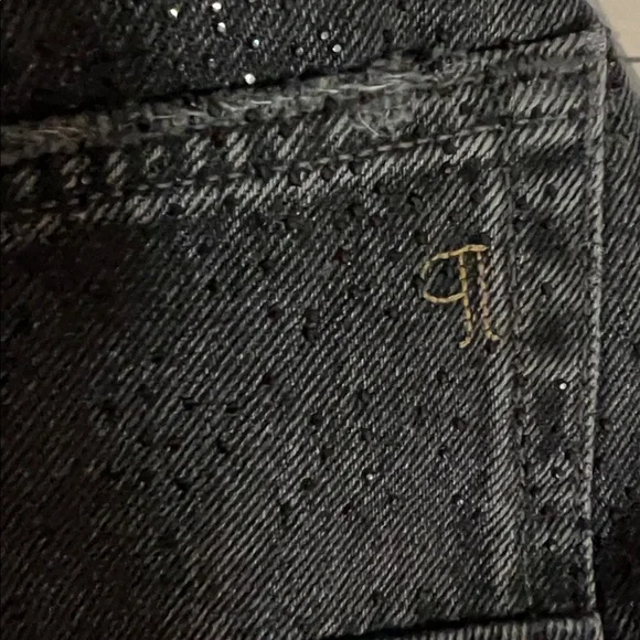 NWT $128 ANTHROPOLOGIE PILCRO The Devon Rhinestone Distressed Denim Shorts 26 - Picture 12 of 14